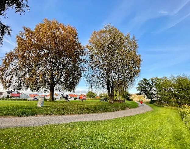 Gangvennlig lokalsamfunn illustrasjon